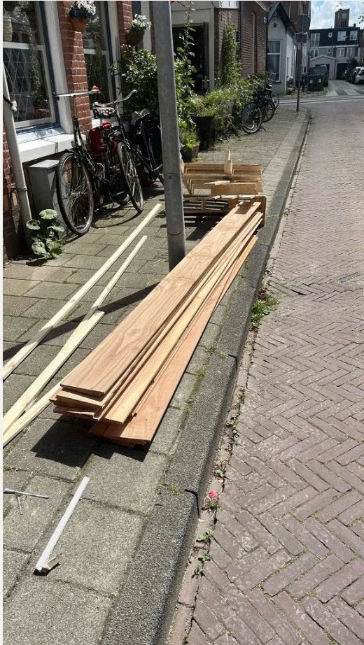 11 stuks Douglas Fijnbezaagd Zweeds Rabat – 36,3m 22x195, Ophalen, Minder dan 25 mm, Nieuw, Plank