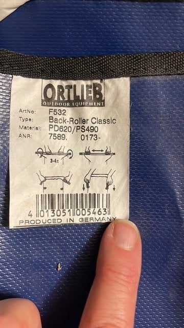 Ortlieb fietstas - complete set - blauw, Ophalen, Gebruikt, Ortlieb Classic
