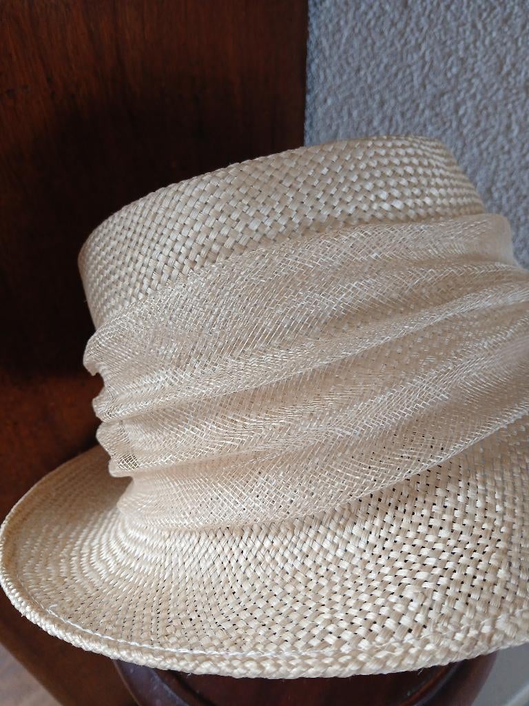 hoed stro, 56 of 57 cm (M, 7 of 7⅛ inch), V&D, Hoed, Ophalen of Verzenden
