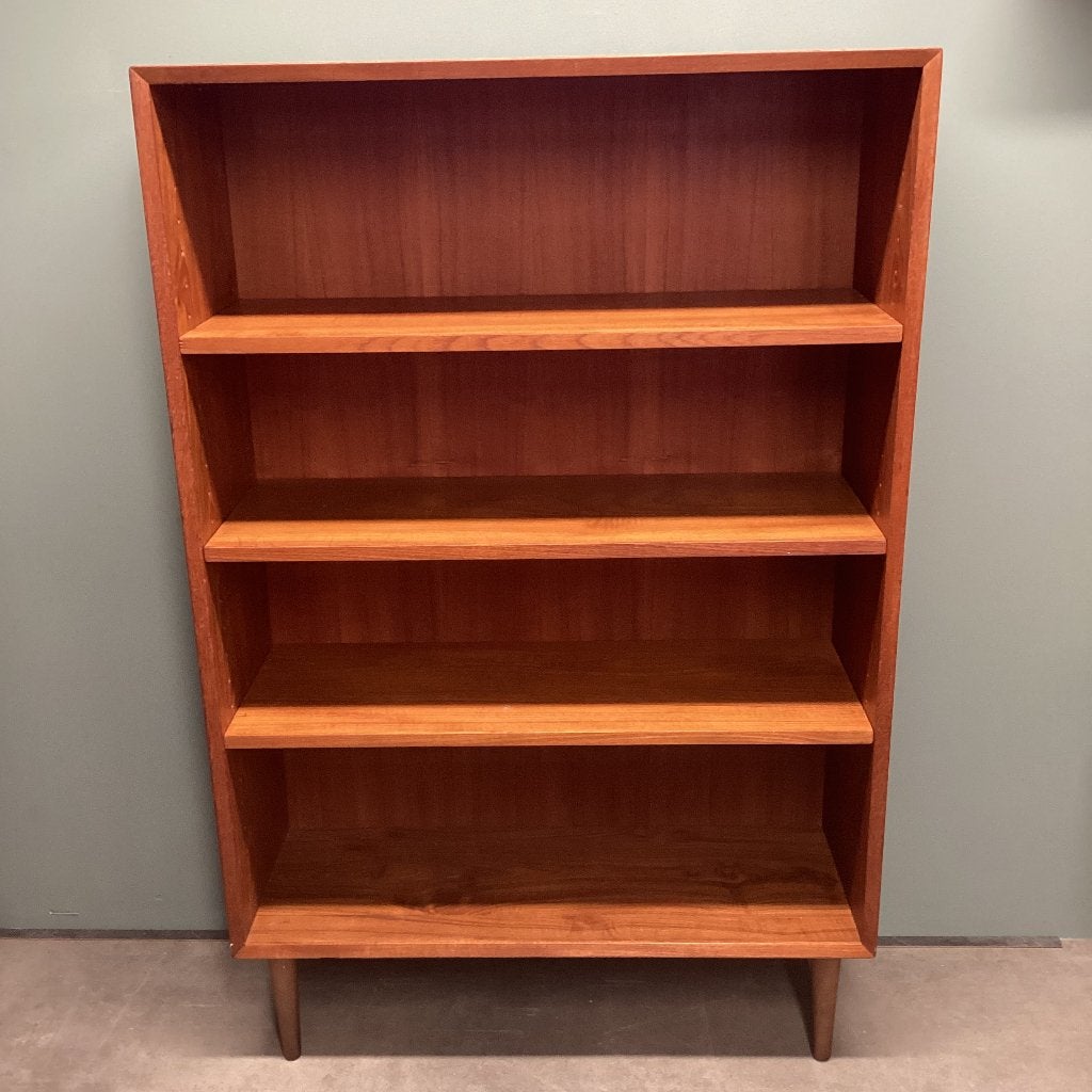 Boekenkast, Huis en Inrichting, Ophalen, Met plank(en), Vintage, teak furniture, danish furniture, boekenkast, wandkast, 50 tot 100 cm