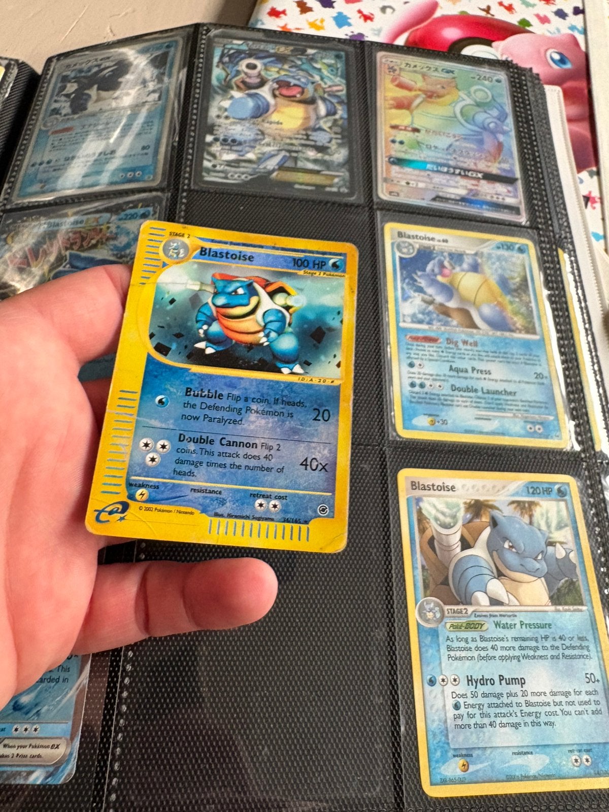 Blastoise expedition reverse holo, Ophalen of Verzenden, Zo goed als nieuw, Meerdere kaarten, Foil