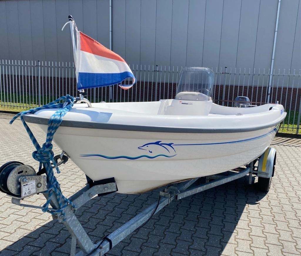 consoleboot, speetboot plezierboot sticker dolfijn, Watersport en Boten, The River House, Info@theriverhouse.nl, Overige typen