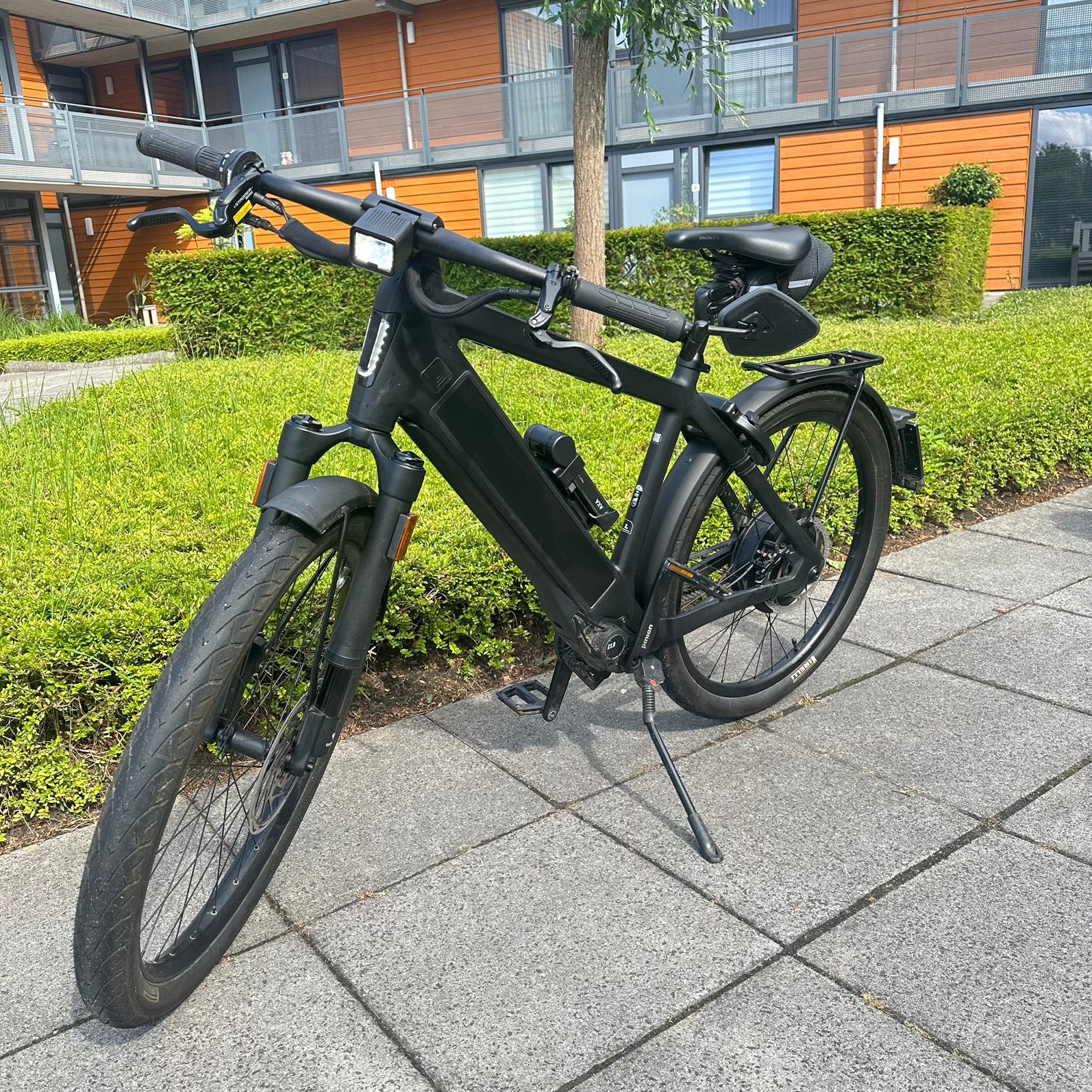 Stromer ST3 Pinion Black Sport L volledig geveerd  2025., Ophalen, Zo goed als nieuw, Stromer, 50 km per accu of meer