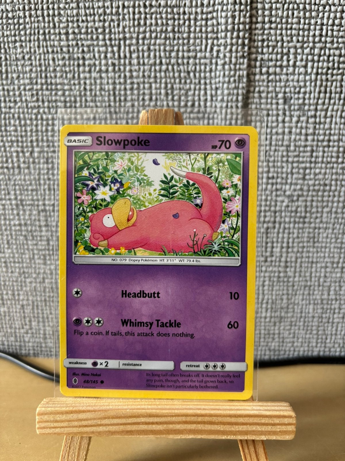 Slowpoke pokemon kaart, Ophalen of Verzenden, Zo goed als nieuw, Losse kaart