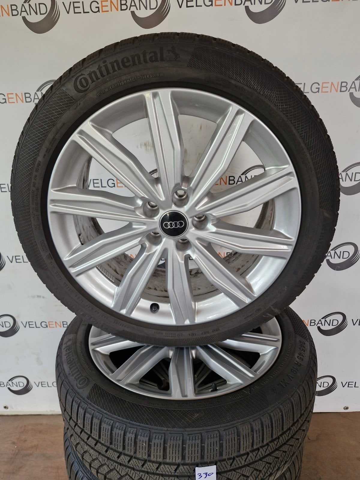 Winterset Audi A6 C8 245 45 19 5x112 66.5 winterbanden conti, 19 inch, Audi, ., Banden en Velgen