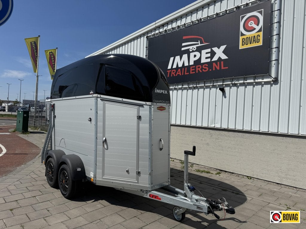 Bij Impex Bockmann Champion Uno CFF topmodel zadelkamer, Dieren en Toebehoren, Nieuw, Aluminium, 1½-paards trailer