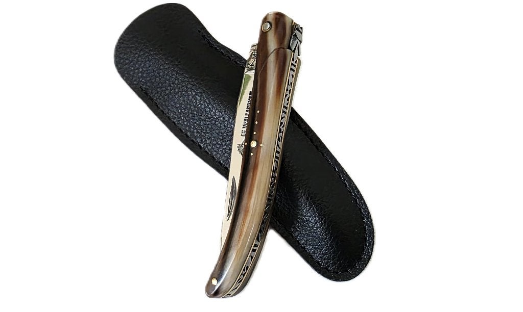 Antiek/klassiek Zakmes Laguiole GUY FAYET Hoorn 20/11cm, Verzenden, Overige soorten, Nederland, Mes of Dolk