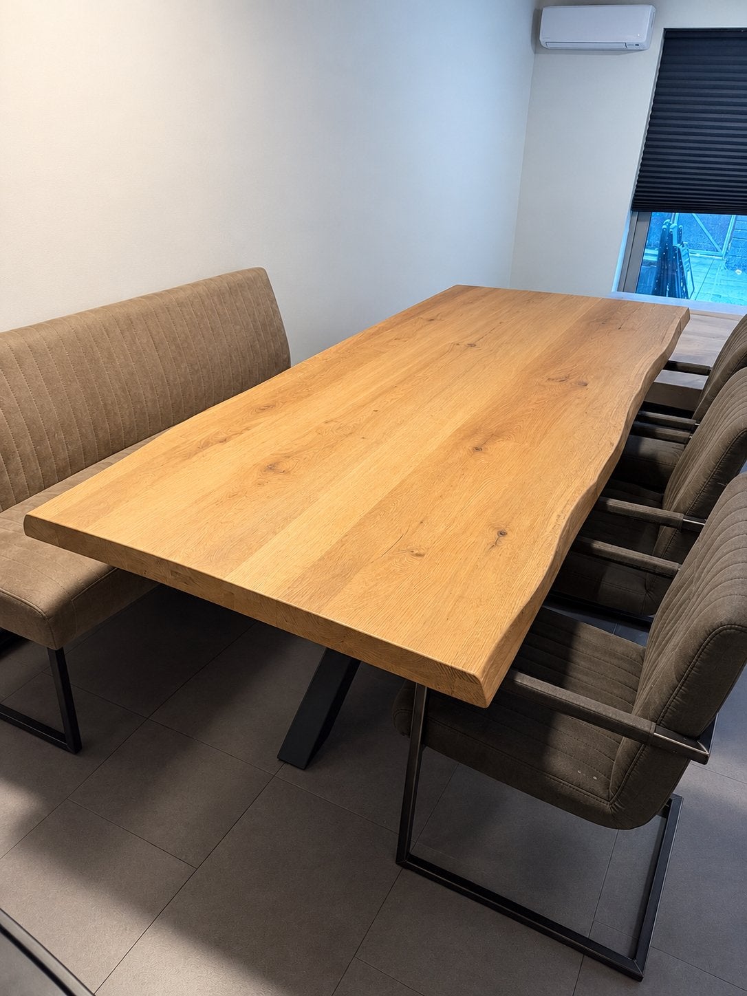Eettafel set/kamerset/eettafel/stoel/stoelen/tafel/bank/hm, Ophalen of Verzenden, Zo goed als nieuw, Rechthoekig, 50 tot 100 cm