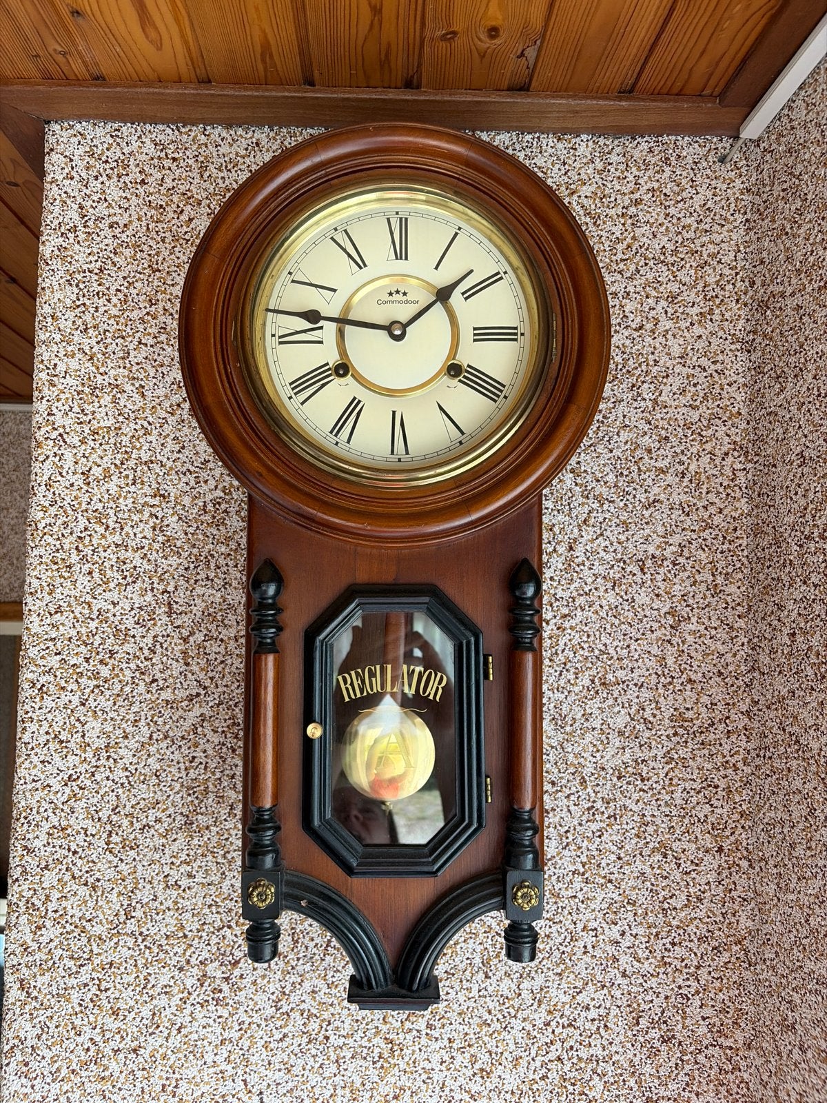Commondore Regulator Wandklok - Klassiek Houten Design, Ophalen