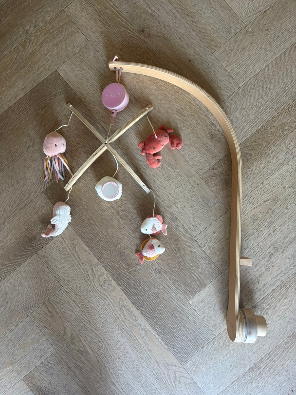 Little Dutch Houten Muziekmobiel - Ocean roze, Ophalen, Gebruikt, Overige typen