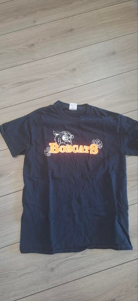 Zwarte T-shirt met 'Bobcats' opdruk - Maat S, Zwart, Ophalen of Verzenden, Korte mouw, Maat 36 (S)