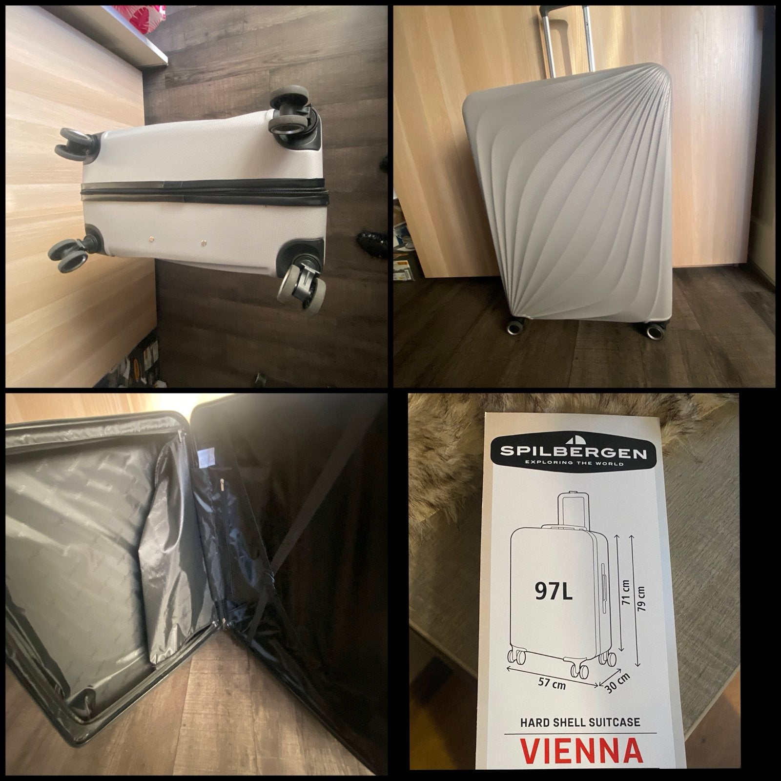 Spilbergen Vienna Hard Shell Koffer - 97L, Ophalen, 40 tot 60 cm, 30 cm of meer, Zo goed als nieuw