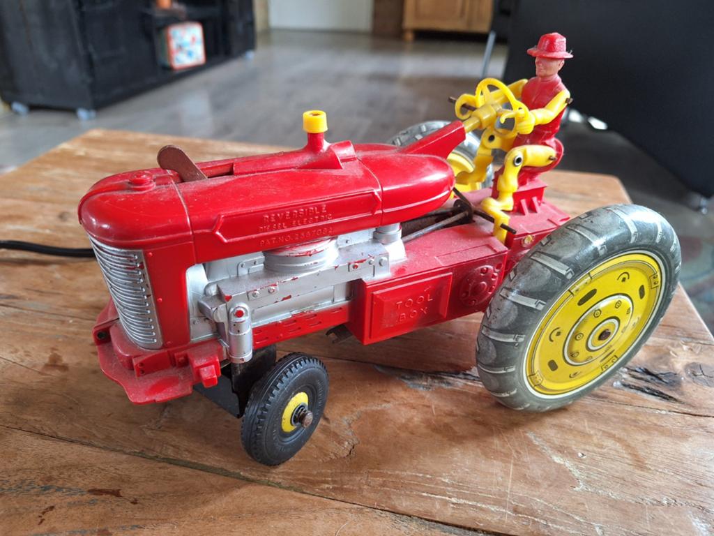 Marx Toys Tractor met Bestuurder Jaren '50, Ophalen of Verzenden