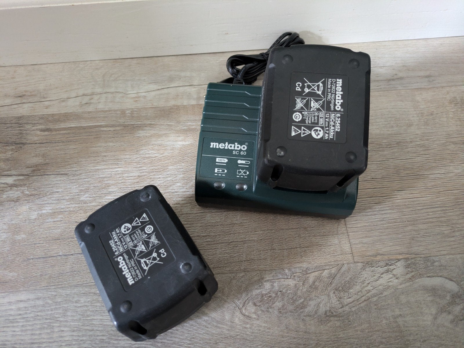 Metabo Accu en Oplader Set - 12V NiCd-Akku met SC 60 Lader, Ophalen, Nieuw