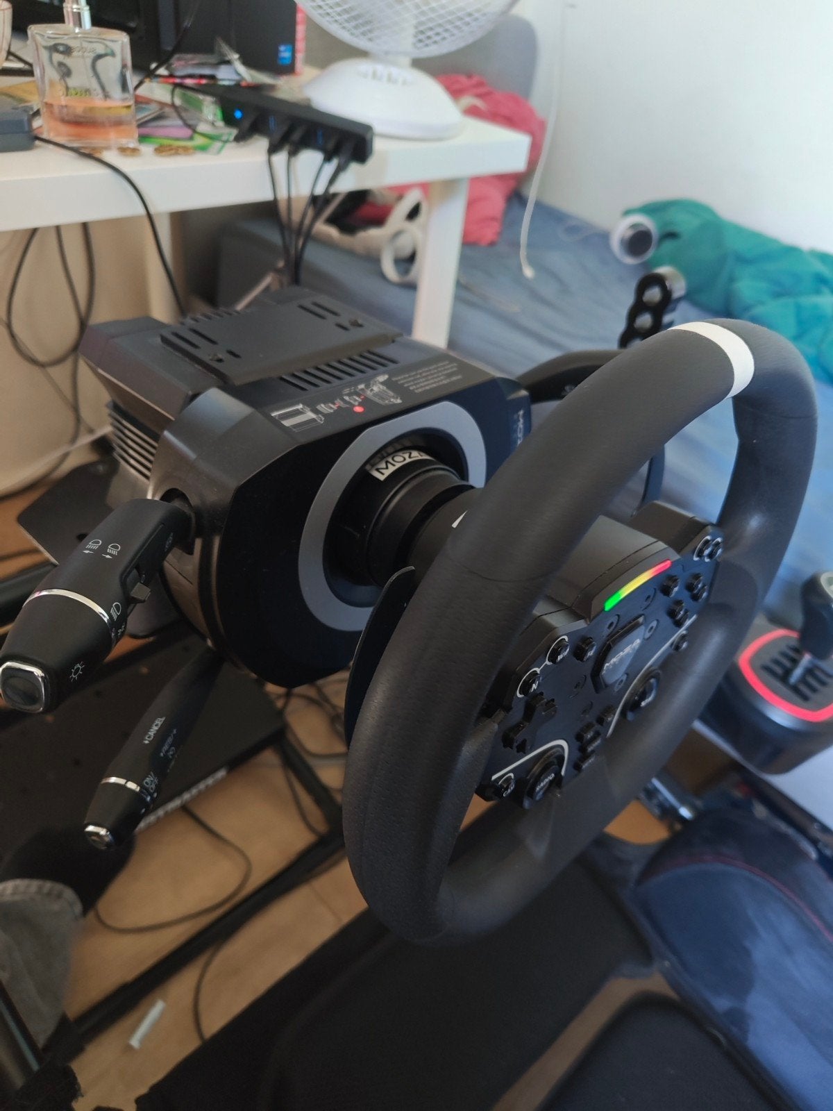 Moza R5 bundel met ESX stuur en Truck Stalks, Ophalen, Overige merken, Zo goed als nieuw