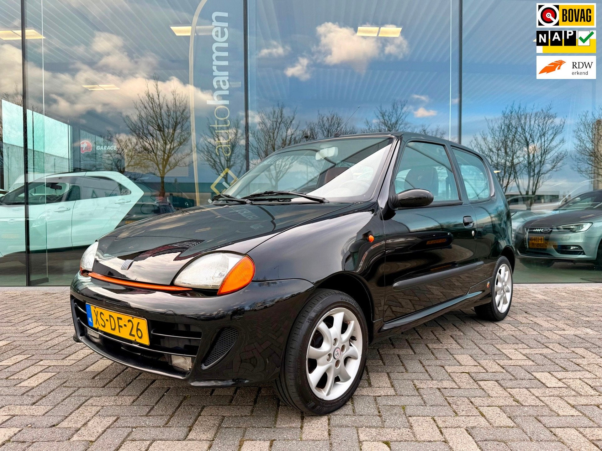 Fiat Seicento 1100 ie Sporting Abarth Plus, NAP, Auto's, Stof, Zwart, Origineel Nederlands, Handgeschakeld