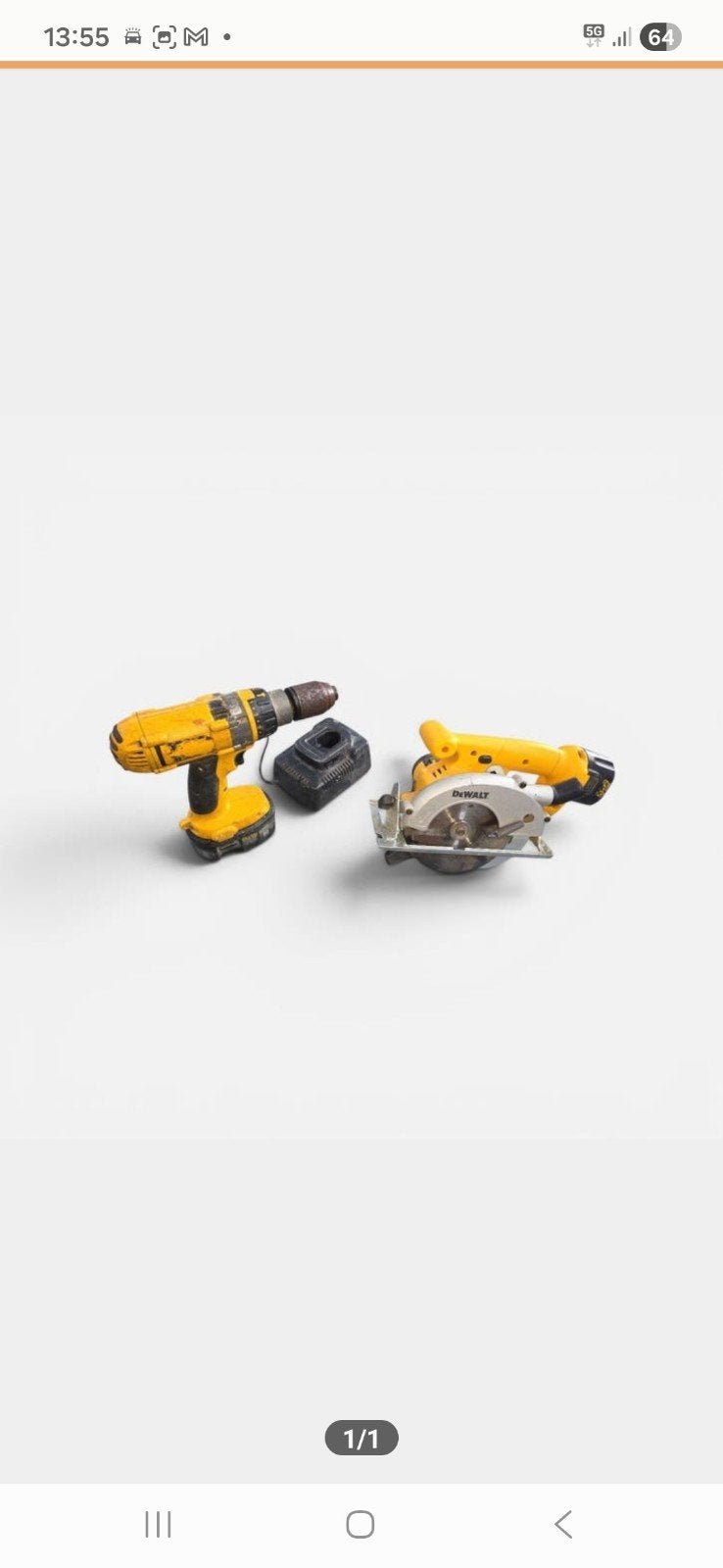 DeWalt Boormachine en Cirkelzaag Set, Ophalen of Verzenden, Gebruikt, Boormachine