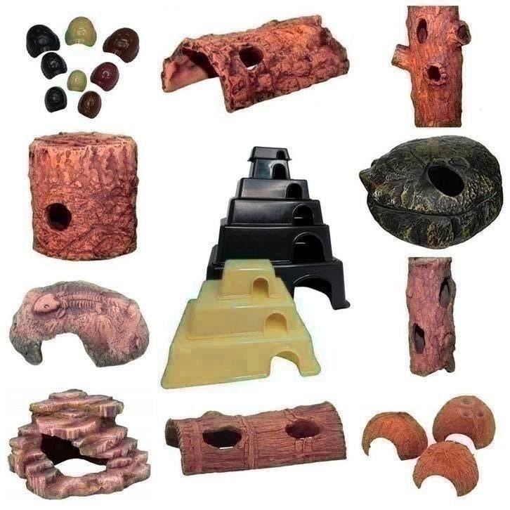1. Reptiel benodigdheden nieuw hide, lampen, bodembedekking, Dieren en Toebehoren, Ophalen of Verzenden, Nieuw, Overige typen