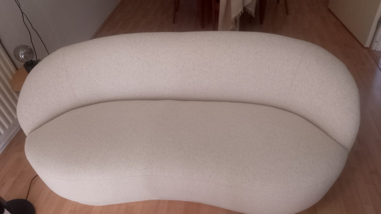Organische beige banken, Ophalen of Verzenden, Zo goed als nieuw, 75 tot 100 cm
