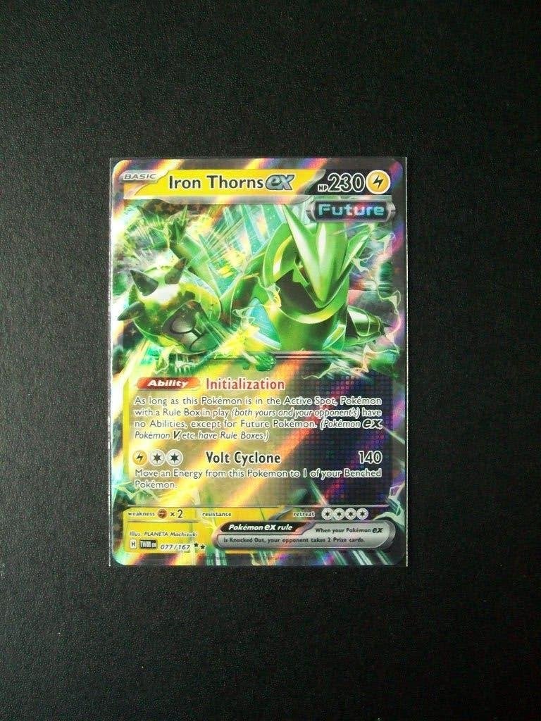 7232. Nieuwe Pokemon Kaart IRON THORNS EX HP 230 (077/167), Verzenden, Nieuw, Losse kaart, Foil