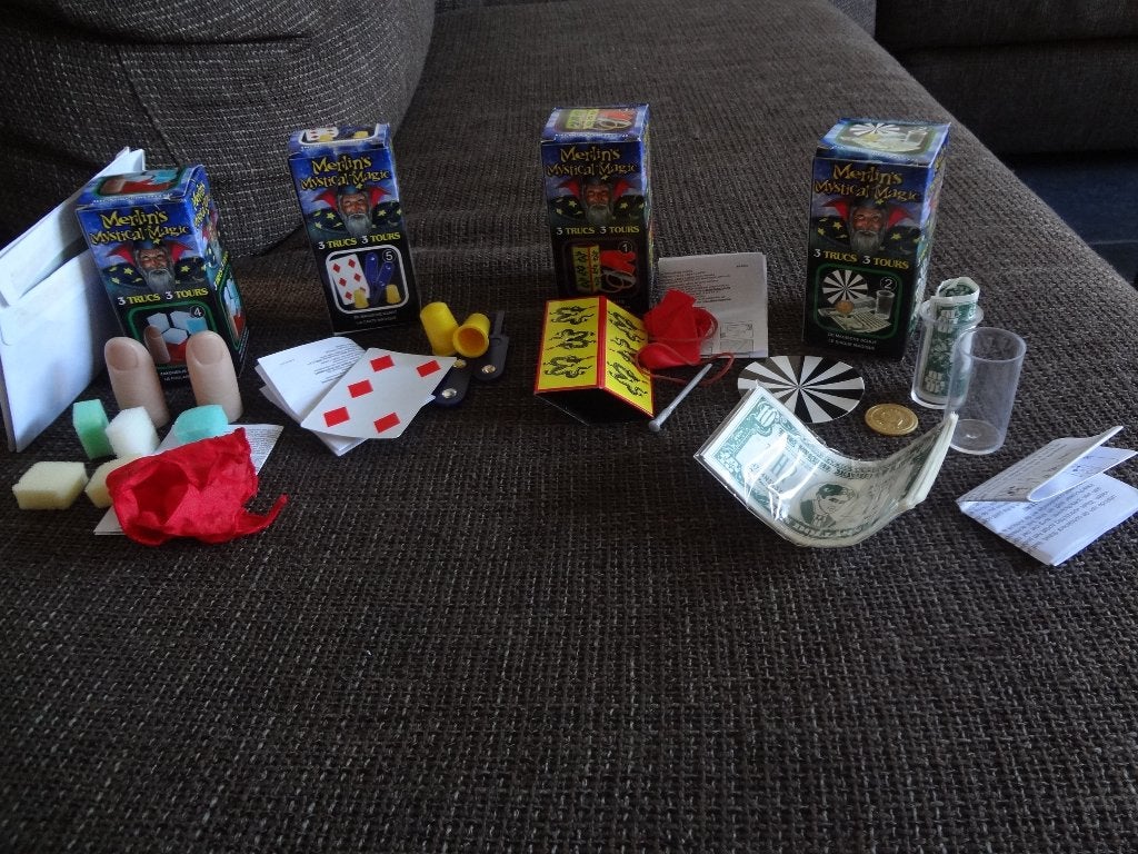 Merlin's mystical Magic, 4 doosjes nr 1-2-4-5, goochelen., Ophalen of Verzenden, Nieuw, Ontdekken