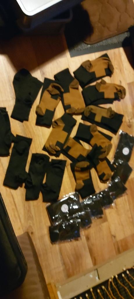 Steunkousen maat S/M 13 paar zwarte en 10 paar gekleurd, Ophalen of Verzenden, Nieuw