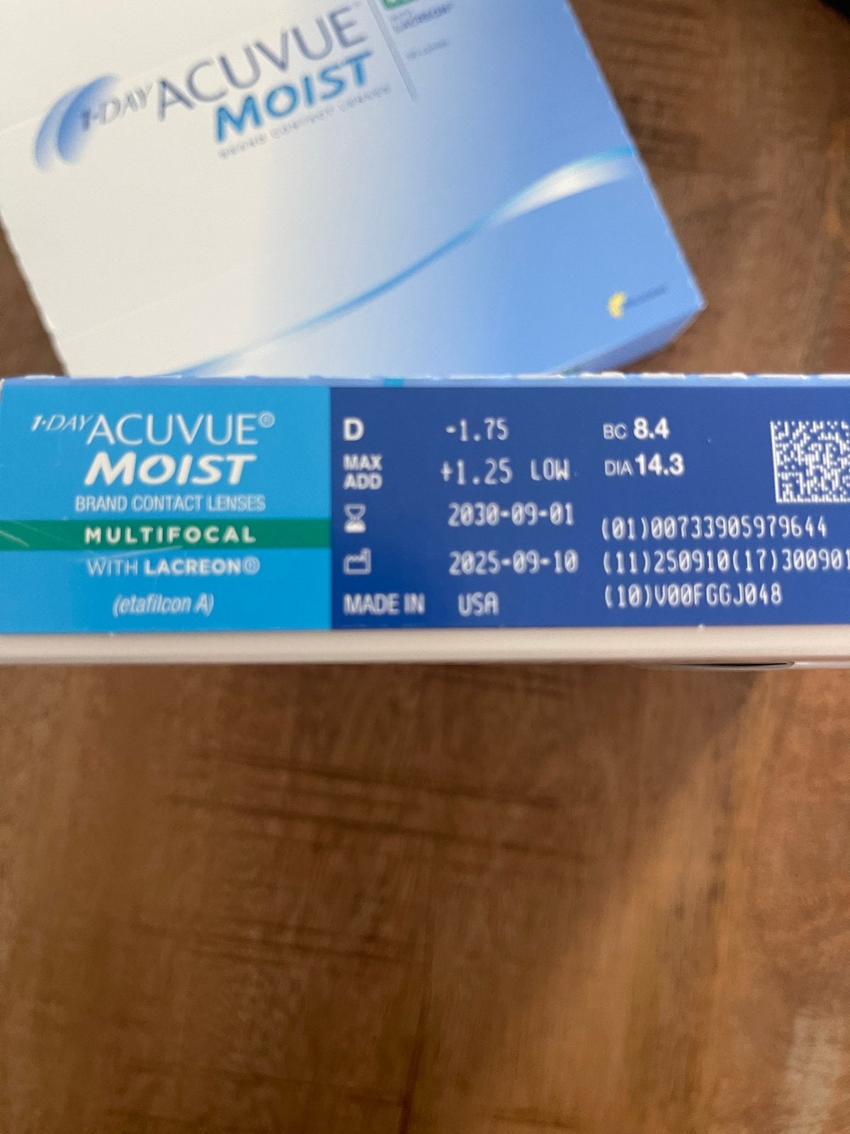 Daglenzen van Acuvue Moist, Overige kleuren, Nieuw, Bril, Ophalen