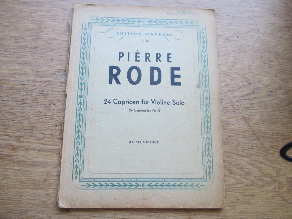 Rode - 24 capricen - voor viool, Muziek en Instrumenten, Bladmuziek, Gebruikt, Klassiek, Les of Cursus, Ophalen of Verzenden
