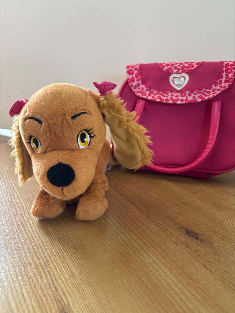 Interactieve hond Lucy Club Petz met tasje, Overige merken, Zo goed als nieuw, Interactief, Bruin