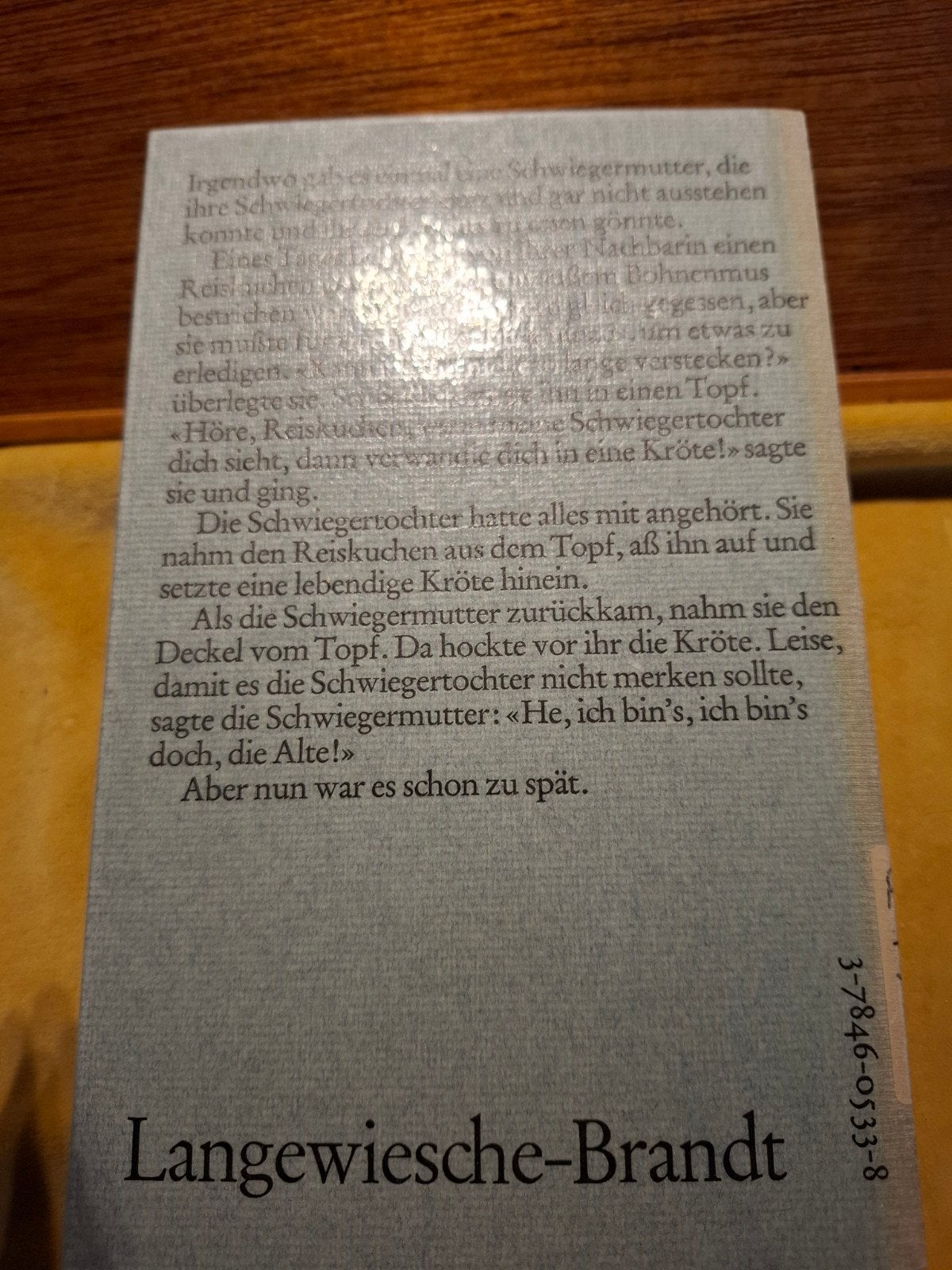 Der Reiskuchen und die Kröte - Japanse volksverhalen, Ophalen of Verzenden, Fictie, Rosmarie Schering, Duits