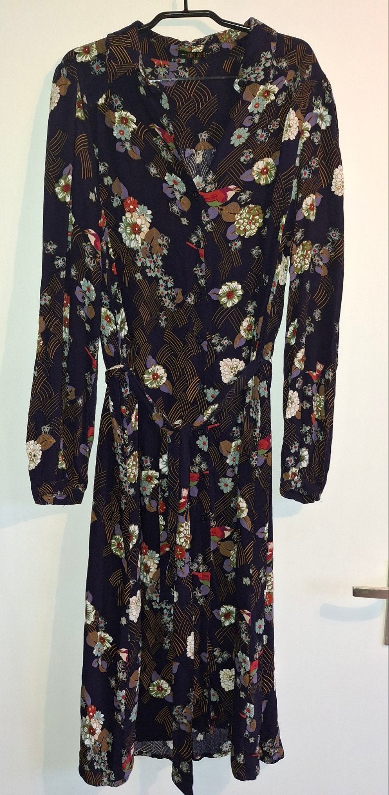 Prachtige jurk Carina Dress King Louie, Maat 38/40 (M), Paars, Ophalen of Verzenden, Zo goed als nieuw