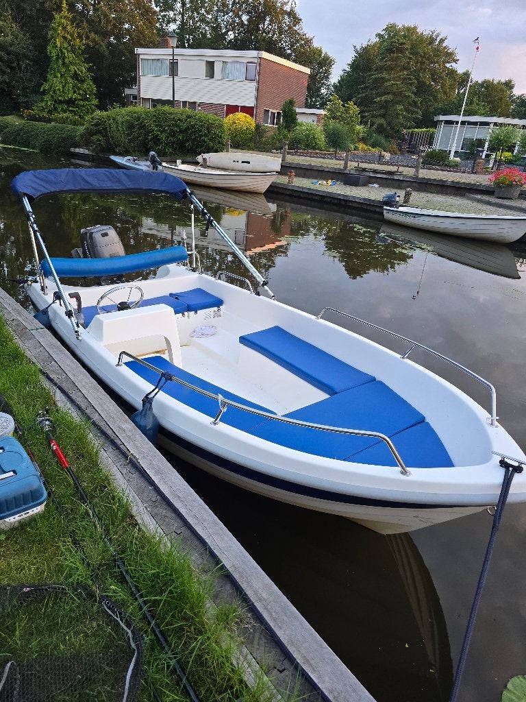 Topcraft Futura 430 met Tohatsu 18 pk 4-tact en trailer, Ophalen, Consoleboot, Topcraft, Gebruikt