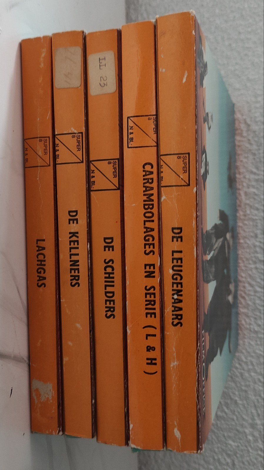 5 LAUREL & HARDY SUPER 8 FILMS van uitgever FILMOFFICE, Audio, Tv en Foto, Filmrollen, Ophalen of Verzenden, 8mm film