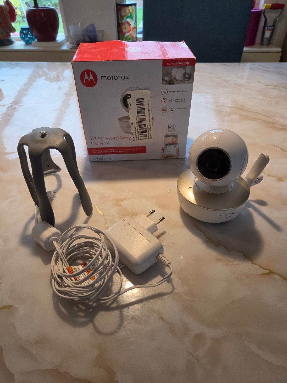 Motorola WiFi Babycamera Hubble Connect + Nachtzicht, Kinderen en Baby's, Ophalen of Verzenden, Gebruikt, 250 meter of meer, Camera