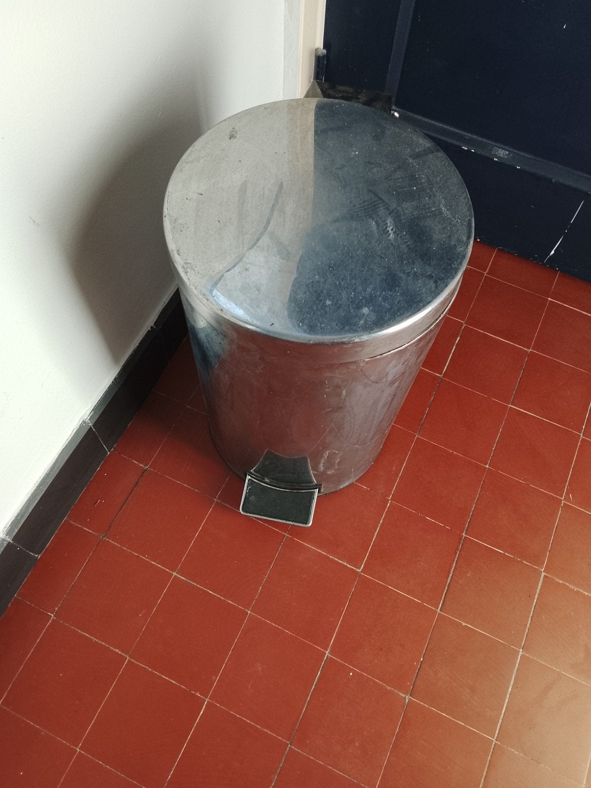 Brabantia pedaalemmer rvs, Ophalen, Gebruikt, Met pedaal, 20 tot 30 liter