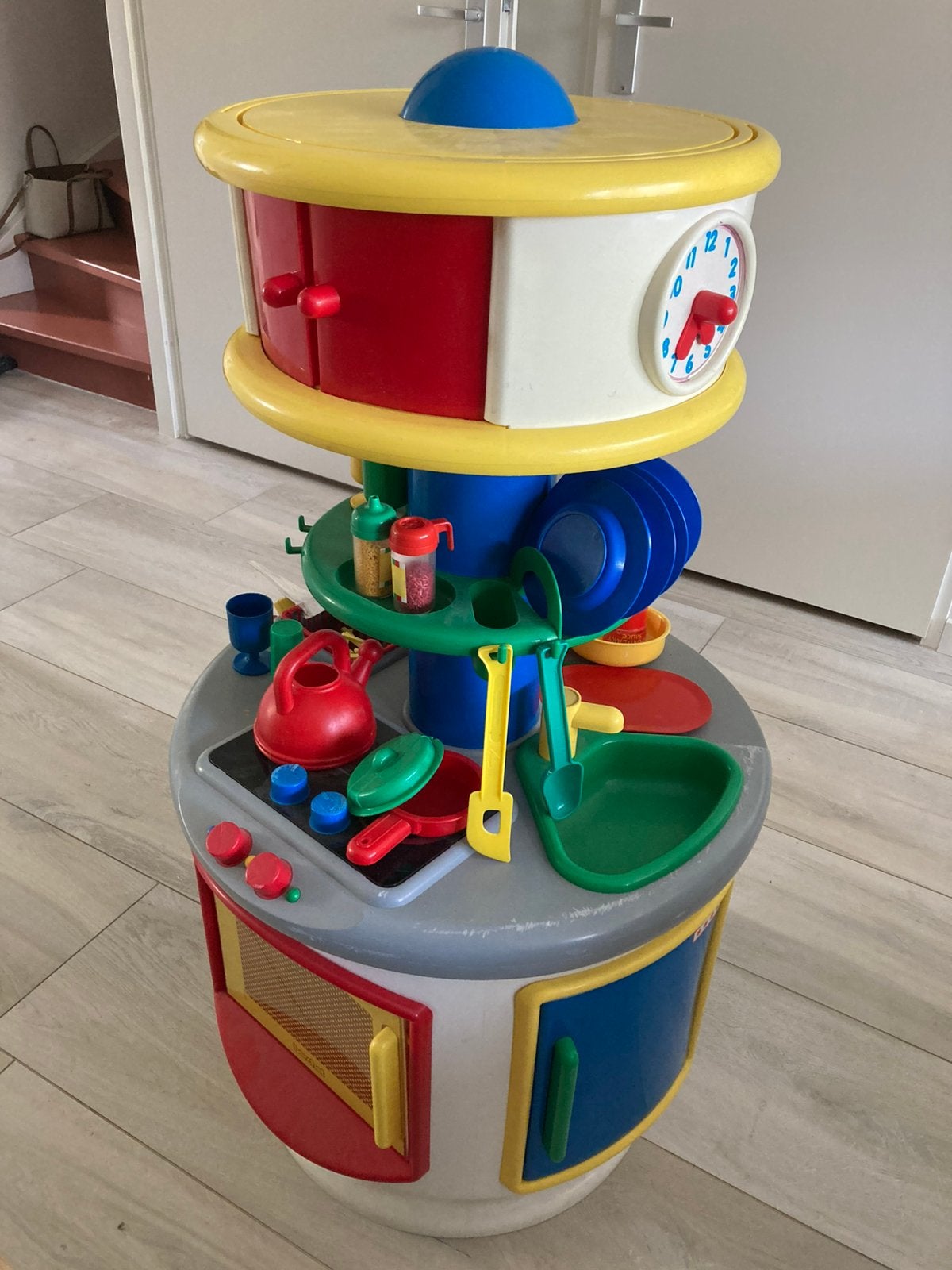 Grote speelkeuken met accessoires, Ophalen, Gebruikt, Kunststof, Speelkeuken