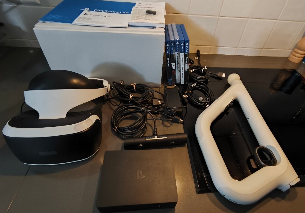 PlayStation VR Set met 5 VR-Games en aim controller, Overige genres, 1 speler, Virtual Reality, Ophalen of Verzenden