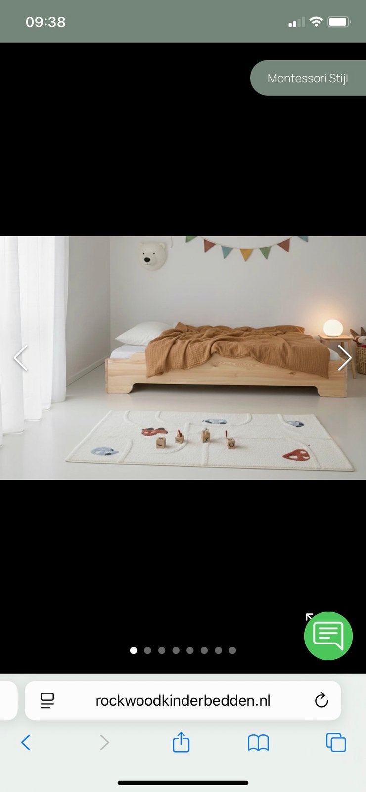 Rockwood bed montessori 90x200 cm, Ophalen, 90 cm, Zo goed als nieuw, 200 cm