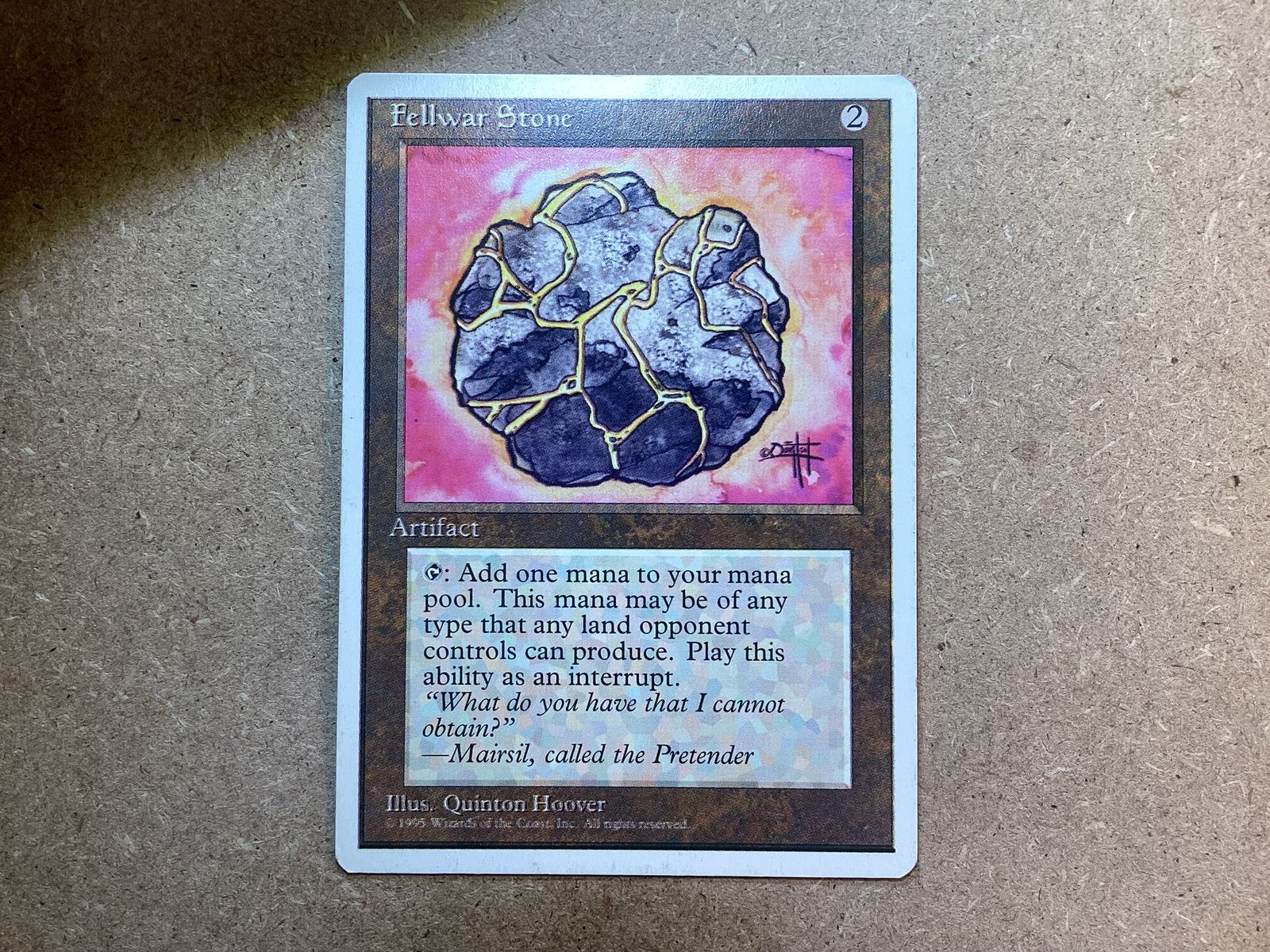1x Fellwar Stone (Excellent), Ophalen of Verzenden, Zo goed als nieuw, Losse kaart