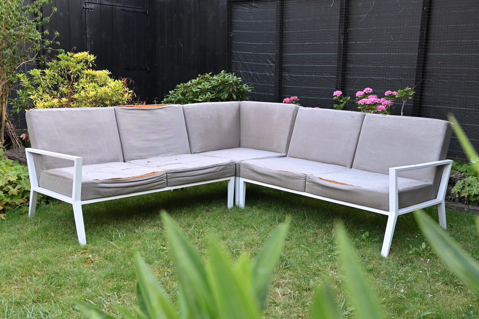 OPKNAP 3 delige tuinset / Loungeset Castle Line, Ophalen, 4 zitplaatsen, Gebruikt, Aluminium