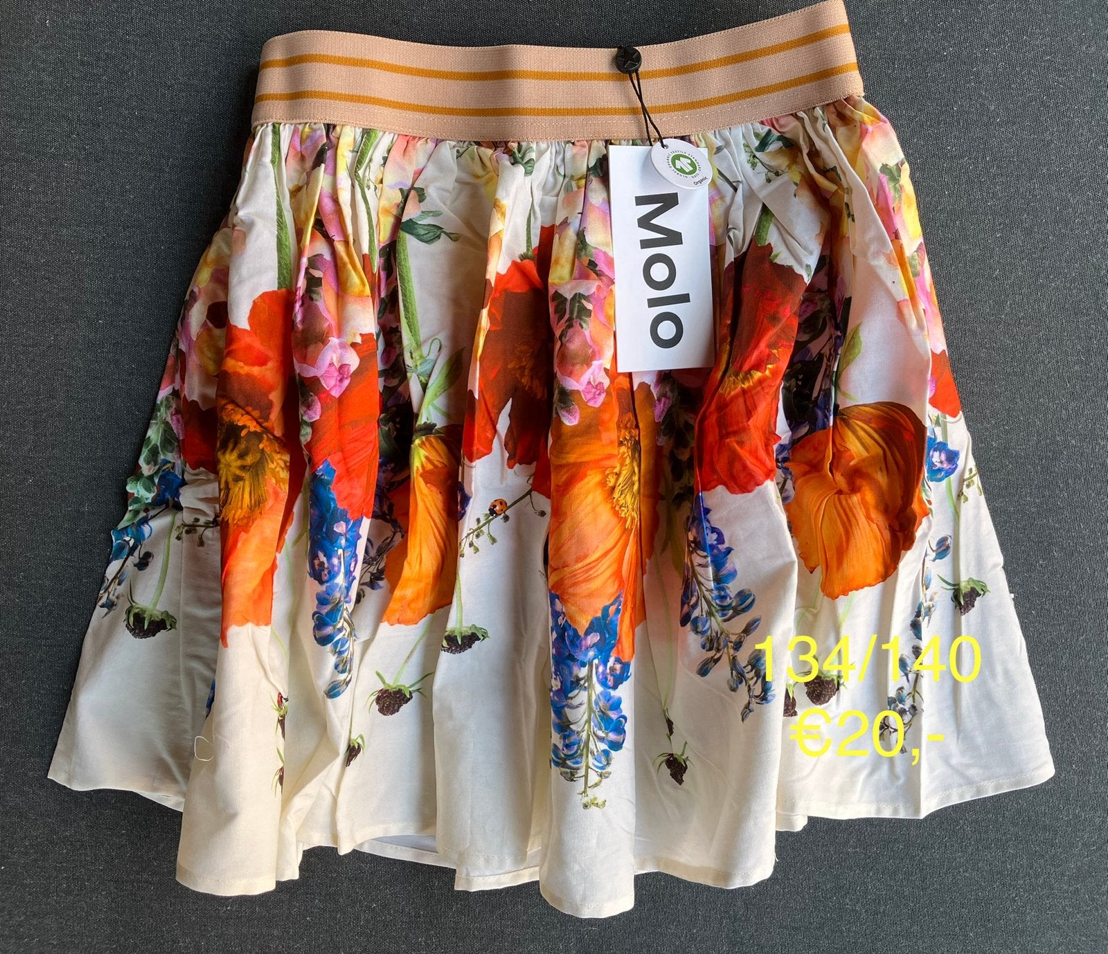Molo rok met bloemen maat 134/140 NIEUW, Ophalen of Verzenden, Nieuw, Meisje, Jurk of Rok