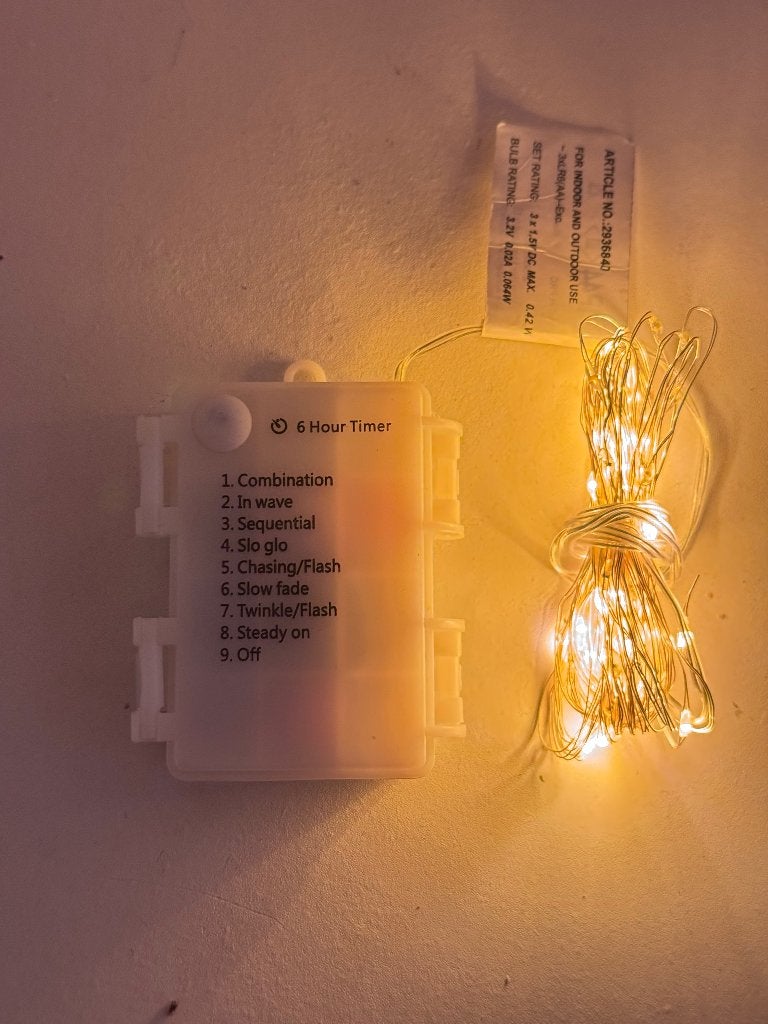 LED Kerstverlichting op 3x AAA batterij met 9 standen + 6h, Diversen, Kerst, Ophalen of Verzenden, Nieuw