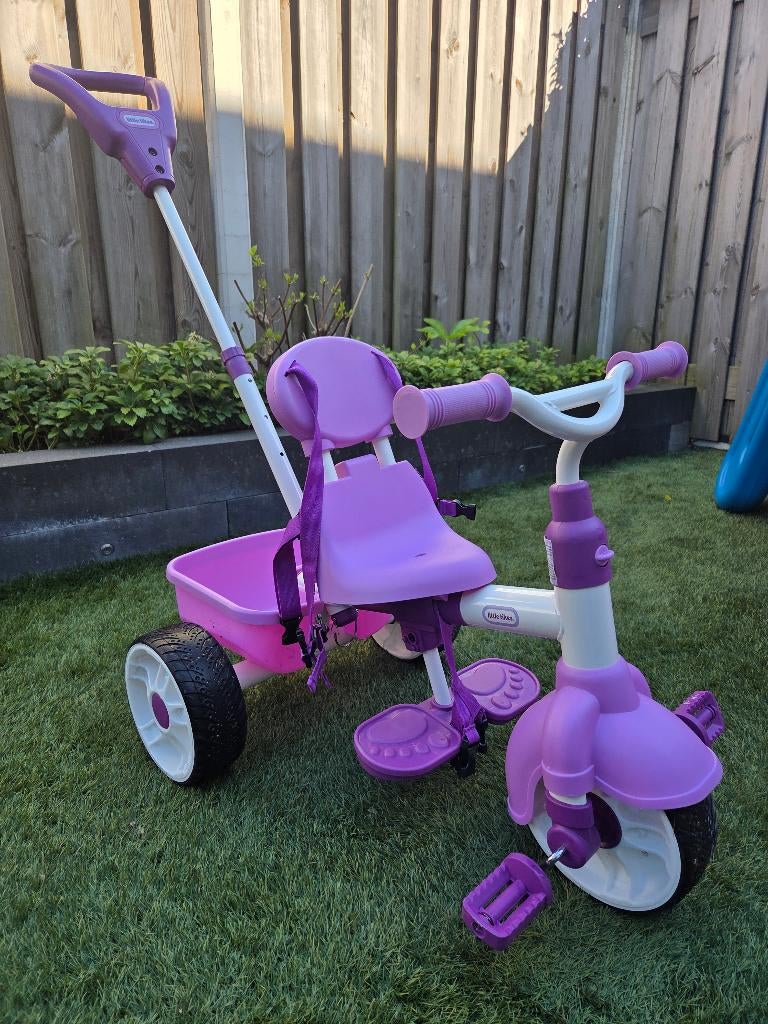Cute girl's tricycle, Ophalen, Zo goed als nieuw, Little Tikes, Duwstang
