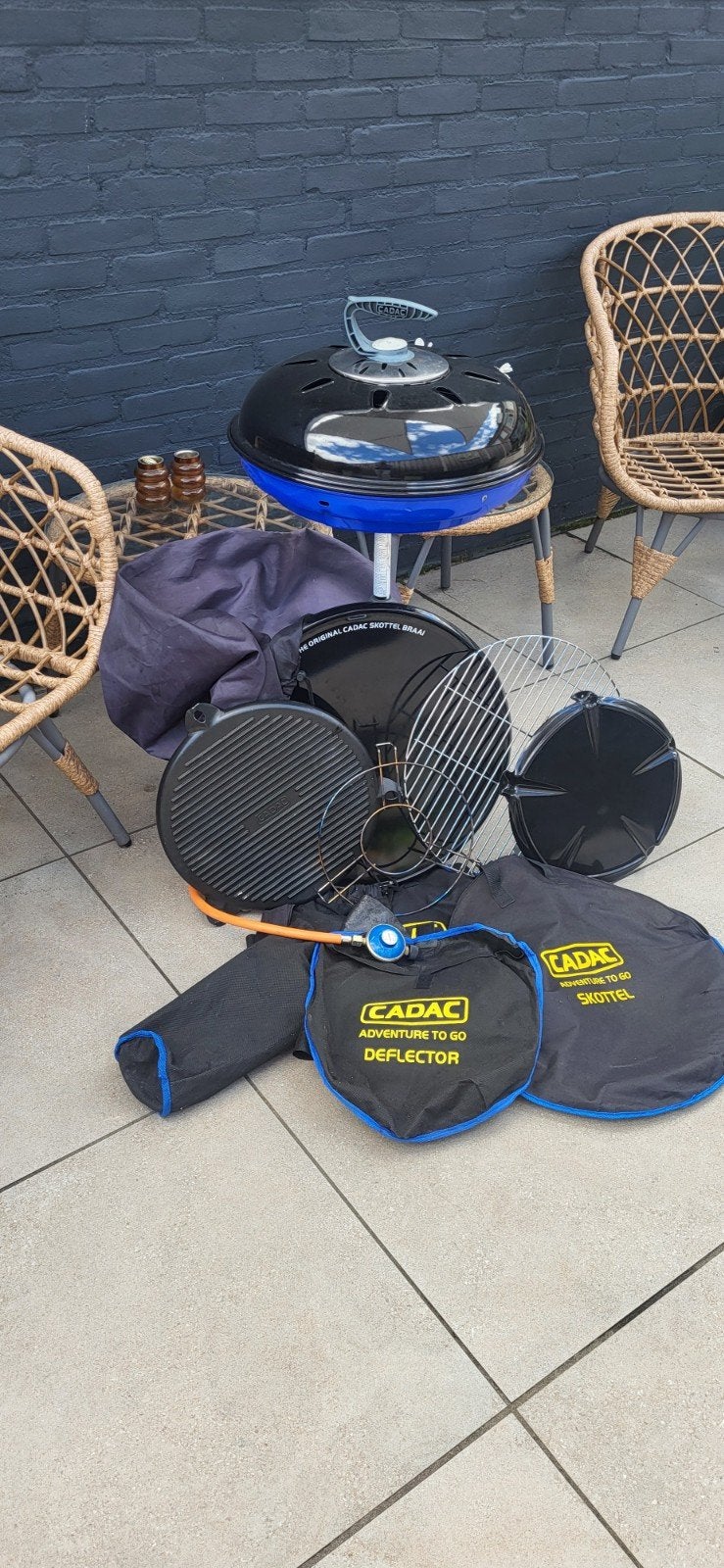 Zgoh cadac skottelbraai zeer complete set, Ophalen of Verzenden, Nieuw