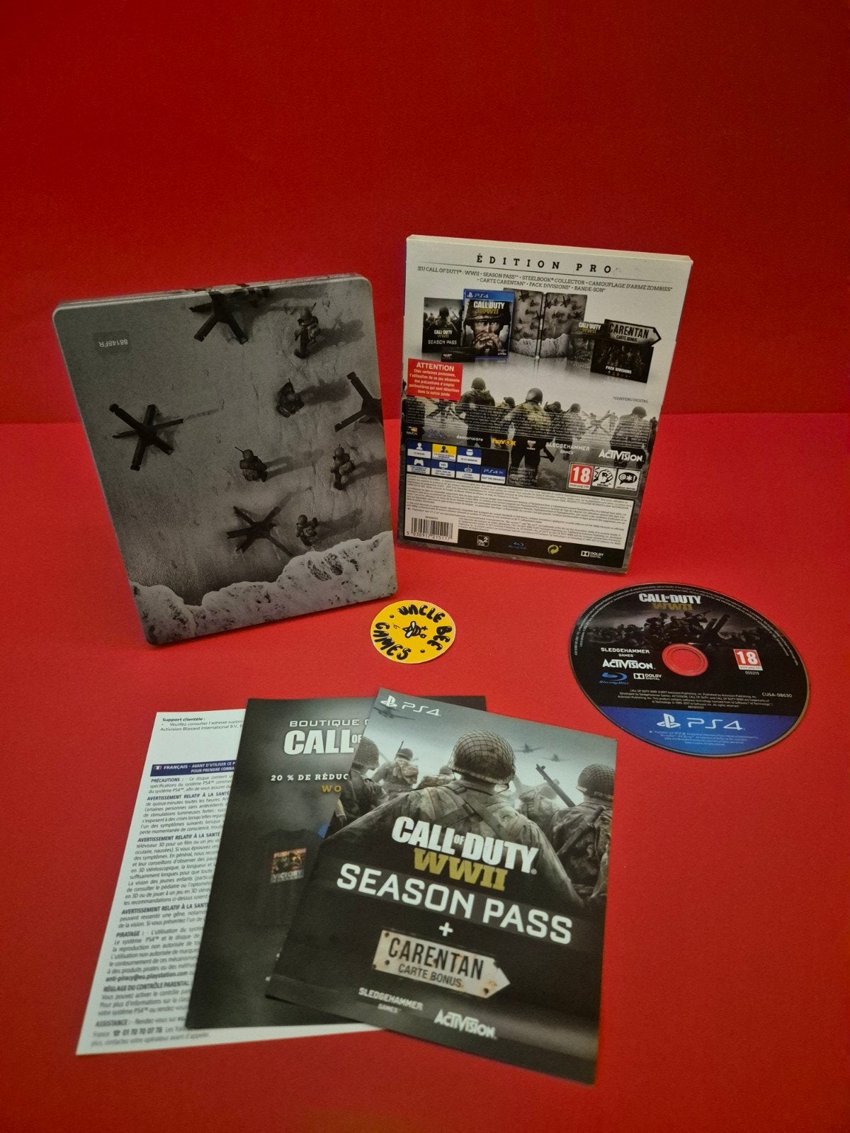 Call of Duty WWII Steelbook Edition, Spelcomputers en Games, Games | Sony PlayStation 4, Online, Support@activision.com, Vanaf 18 jaar