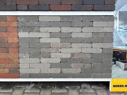 stonique trommel waalformaat 7 cm nature mixed, Klinkers, Nieuw, Ophalen of Verzenden, 10 m² of meer