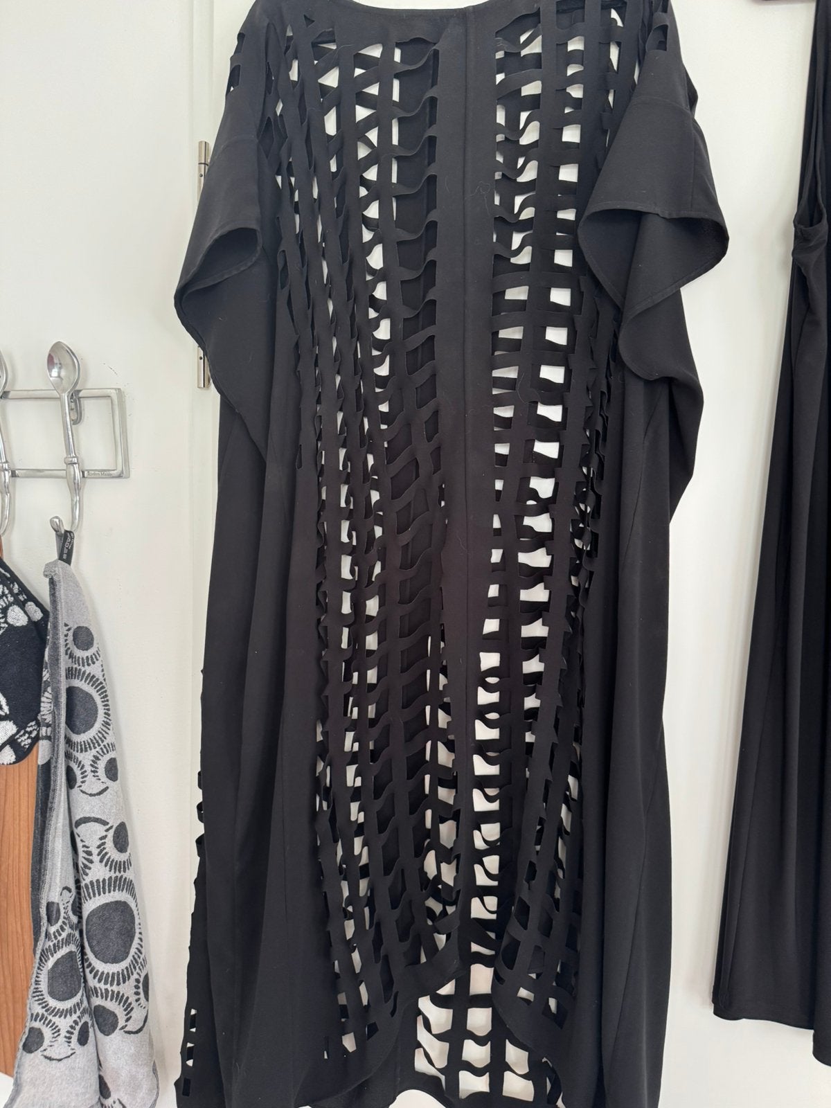Mat Fashion , Kaftan met Dolce jurk Yoek 50/54, Kleding | Dames, Grote Maten, Ophalen of Verzenden, Zo goed als nieuw, Zwart, Jurk