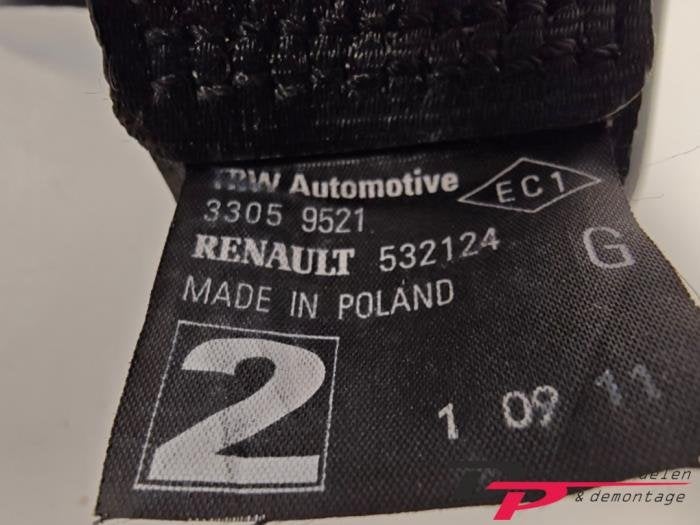 Veiligheidsgordel links-achter van een Renault Twingo, Gebruikt, -, Renault, -