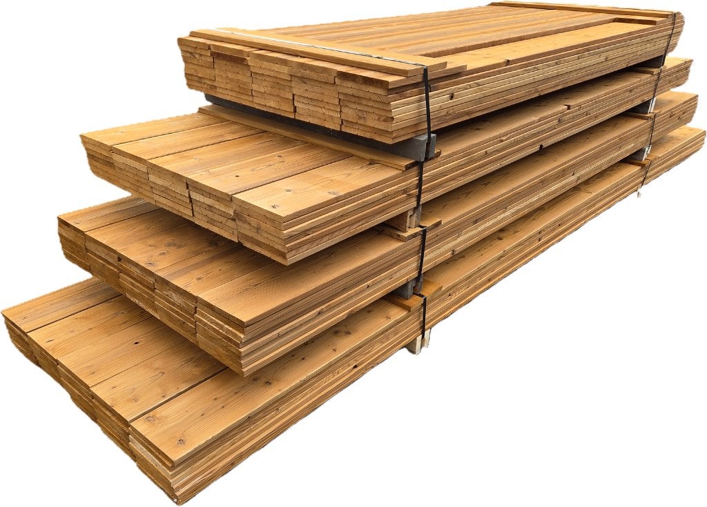 Diverse Partijen Thermowood Planken 20x185 mm