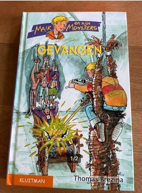 Thomas Brezina, Maik en zijn Monsters: "Gevangen", Ophalen of Verzenden, Zo goed als nieuw